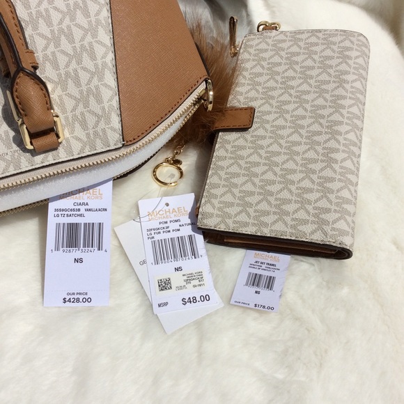 3pcs Michael Kors Ciara lg TZ Satchel - Picture 8 of 8